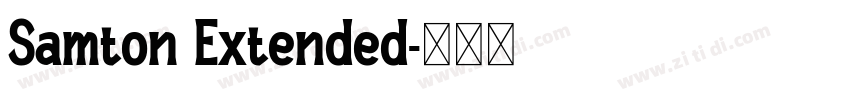 Samton Extended字体转换